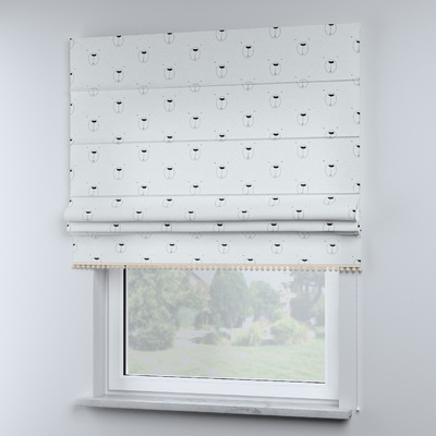 Roman blind with pompoms in collection Magic Collection, fabric: 500-06
