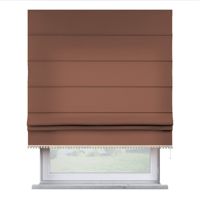 Roman blind with pompoms