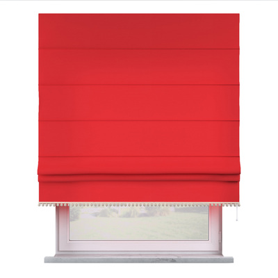 Roman blind with pompoms