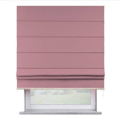 Roman blind with pompoms