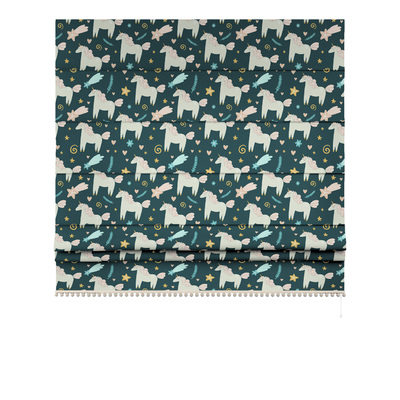 Roman blind with pompoms in collection Magic Collection, fabric: 500-43