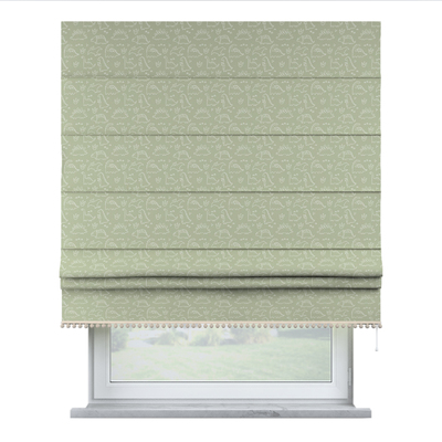 Roman blind with pompoms in collection Magic Collection, fabric: 500-48