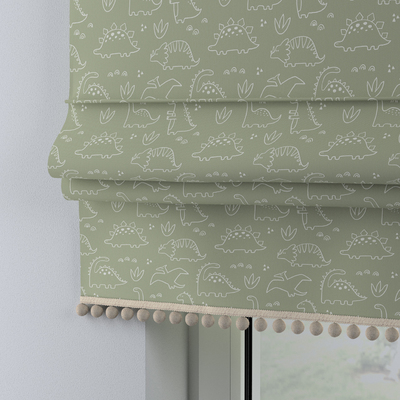 Roman blind with pompoms in collection Magic Collection, fabric: 500-48
