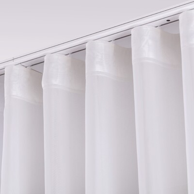 Wellengardine von der Kollektion Voile, Stoff: 901-01