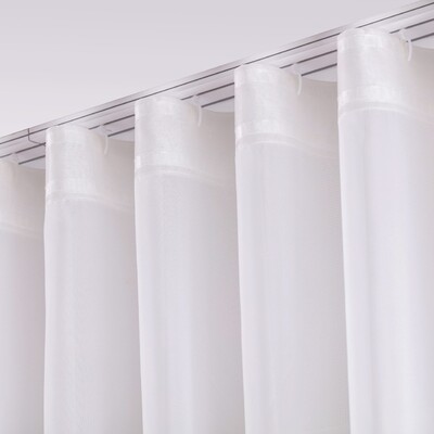 Wellengardine von der Kollektion Voile, Stoff: 901-01