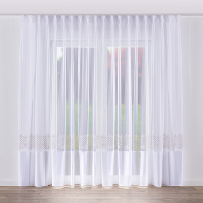 Draperie cu cârlige flex dublu