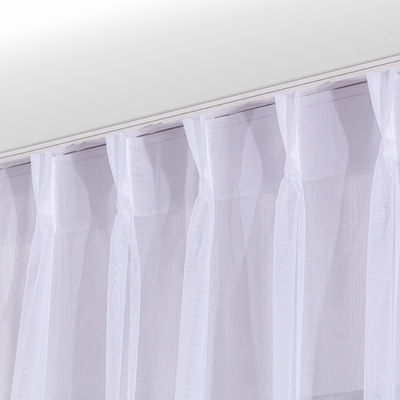 Fényáteresztő függöny flex akasztós a kollekcióból Voile Fényáteresztő, Dekoranyag: 185-43