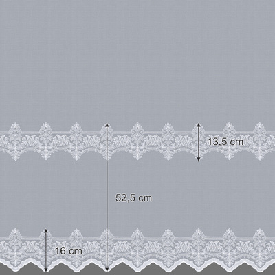 Net curtain with double pinch pleat in collection Voile, fabric: 186-36