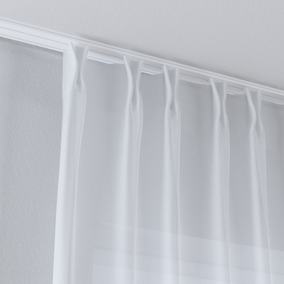 Firana na haczykach flex podwójnych w kolekcji Natural Touch, tkanina: 128-23