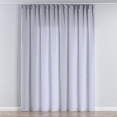 Net curtain with double pinch pleat