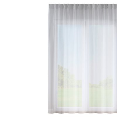Fényáteresztő függöny flex akasztós a kollekcióból Natural Touch, Dekoranyag: 128-23