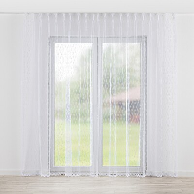 Draperie cu cârlige flex dublu
