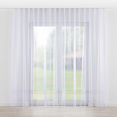 Draperie cu cârlige flex dublu