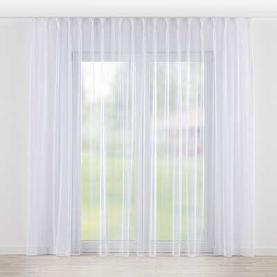 Draperie cu cârlige flex dublu