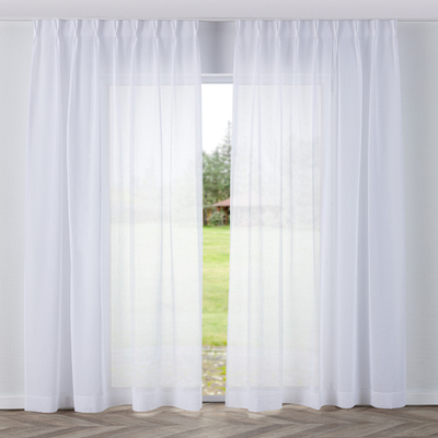 Voilage sur les crochets flex doubles dans la collection Romantica, Tissu: 128-77