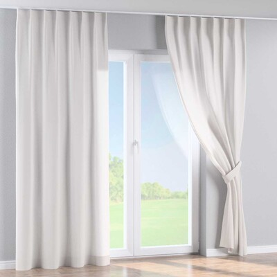 Single pinch pleat curtain in collection Linen, fabric: 392-04