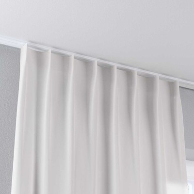 Single pinch pleat curtain in collection Linen, fabric: 392-04