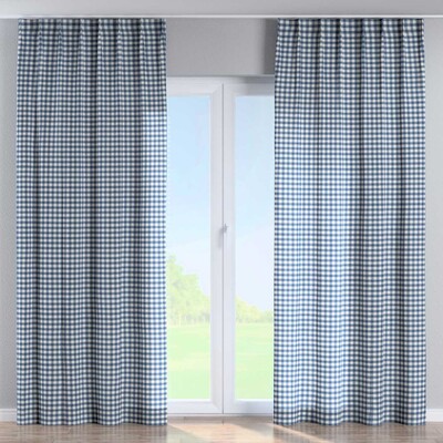 Gardin med fast læg 1 stk fra kollektionen Quadro, Stof: 136-01