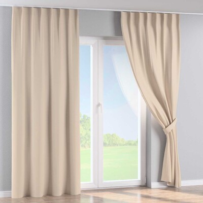 Zasłona na haczykach flex pojedynczych w kolekcji Blackout Semi (Dimout), tkanina: 269-83
