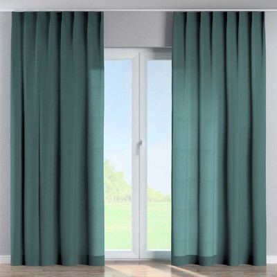 Single pinch pleat curtain in collection Linen, fabric: 159-09