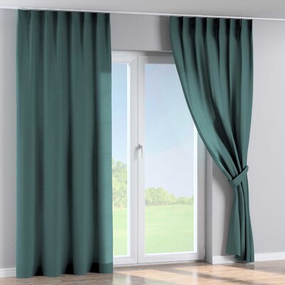 Single pinch pleat curtain in collection Linen, fabric: 159-09