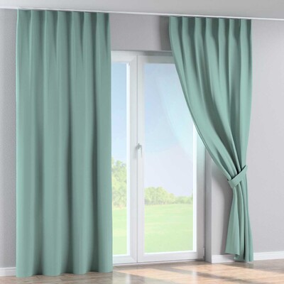 Zasłona na haczykach flex pojedynczych w kolekcji Blackout Semi (Dimout), tkanina: 269-58