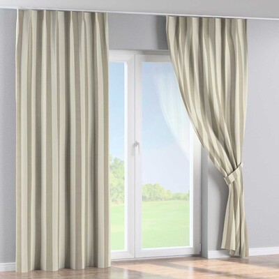 Rideau avec crochets flex simples dans la collection Quadro, Tissu: 143-93
