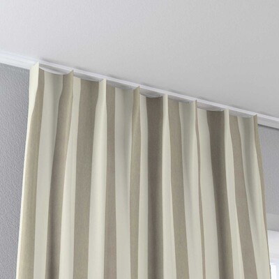 Rideau avec crochets flex simples dans la collection Quadro, Tissu: 143-93