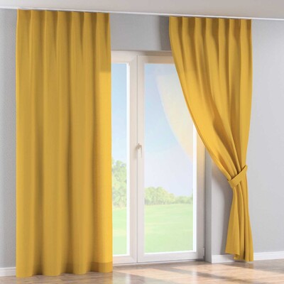 Rideau avec crochets flex simples dans la collection Linen, Tissu: 159-14