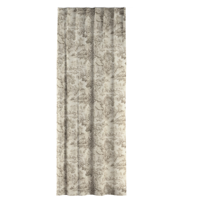 Vorhang mit flämischen 1-er Falten von der Kollektion Avinon, Stoff: 144-53