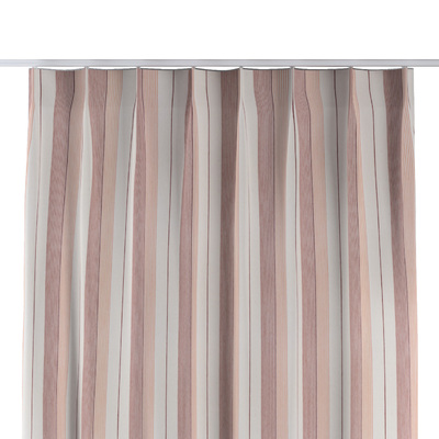 Zasłona na haczykach flex pojedynczych, czerwone pasy, 144-97