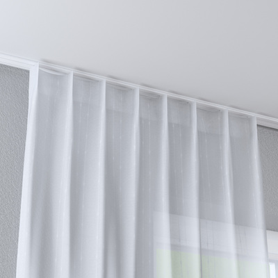 Gardin med fast læg 1 stk fra kollektionen Natural Touch, Stof: 128-22