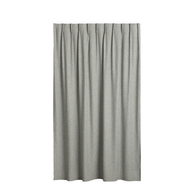 Gardin med fast veck 1 längd i kollektionen Boucle Mist, Tyg: 145-58