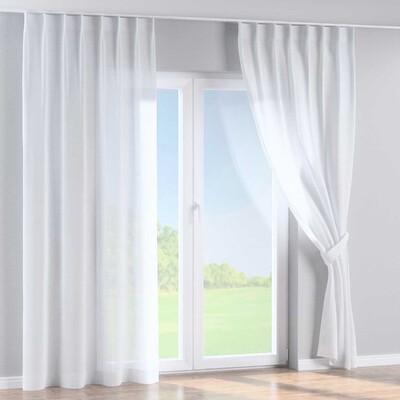 Rideau avec crochets flex simples dans la collection Romantica, Tissu: 128-77