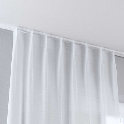 Rideau avec crochets flex simples dans la collection Romantica, Tissu: 128-77