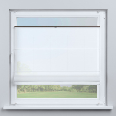 Flexibles Raffrollo Sizilien von der Kollektion Voile, Stoff: 900-00
