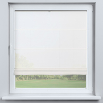 Flexibles Raffrollo Sizilien von der Kollektion Voile, Stoff: 900-01
