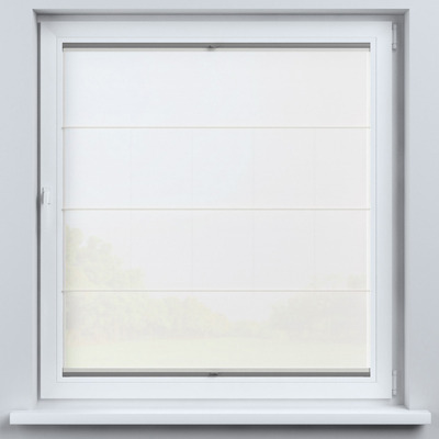 Flexibles Raffrollo Sizilien von der Kollektion Voile, Stoff: 900-01