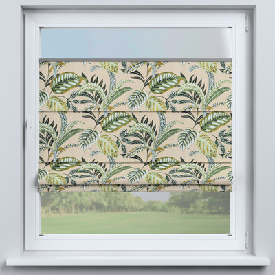 Flexibles Raffrollo Sizilien von der Kollektion Flowers, Stoff: 142-96