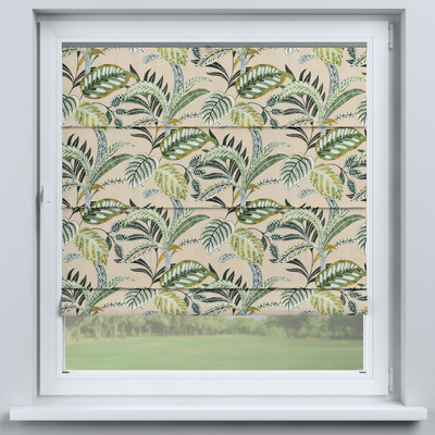 Flexibles Raffrollo Sizilien von der Kollektion Flowers, Stoff: 142-96
