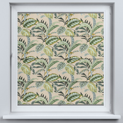 Flexibles Raffrollo Sizilien von der Kollektion Flowers, Stoff: 142-96