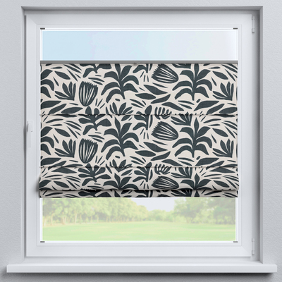 Flexibele vouwgordijn Sicilië van de collectie Botanic Viscose, Stof: 145-21