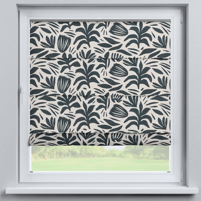Flexibele vouwgordijn Sicilië van de collectie Botanic Viscose, Stof: 145-21