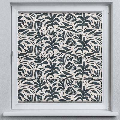 Flexibele vouwgordijn Sicilië van de collectie Botanic Viscose, Stof: 145-21