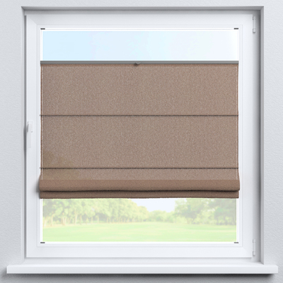 Flexibles Raffrollo Sizilien von der Kollektion Boucle Dunst, Stoff: 145-45