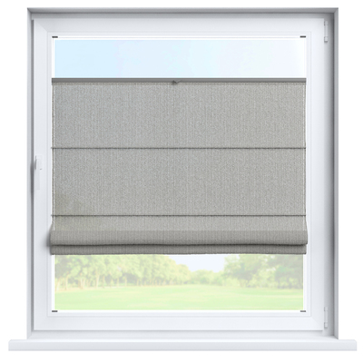 Flexibles Raffrollo Sizilien von der Kollektion Boucle Dunst, Stoff: 145-46