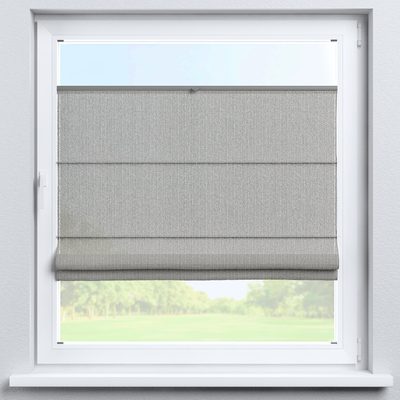 Flexibles Raffrollo Sizilien von der Kollektion Boucle Dunst, Stoff: 145-46