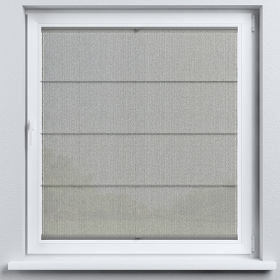 Flexibles Raffrollo Sizilien von der Kollektion Boucle Dunst, Stoff: 145-46