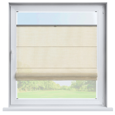 Flexibles Raffrollo Sizilien von der Kollektion Lino Terra, Stoff: 145-50