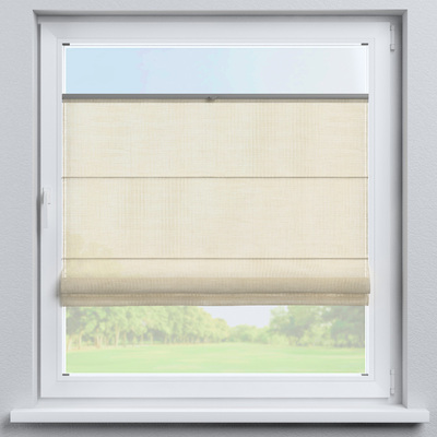 Flexibles Raffrollo Sizilien von der Kollektion Lino Terra, Stoff: 145-50